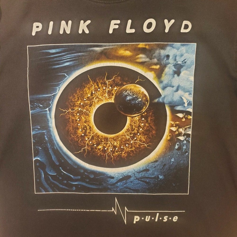Rock Chang Pink Floyd Pulse Long Sleeve Shirt Mens Large Black Eye Graphic Tee - Picture 9 of 10